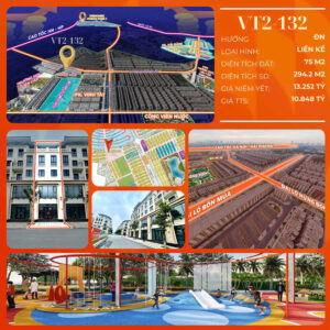 Liền kề VT2-132 Phân khu Vịnh Tây, Vinhomes Ocean Park 3