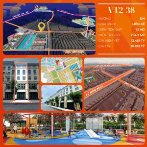 Liền kề VT2-38 Phân khu Vịnh Tây, Vinhomes Ocean Park 3