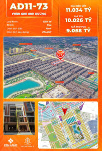 Liền kề lô AD11-73, phân khu Ánh Dương, Vinhomes Ocean Park 3