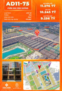 Liền kề lô AD11-75, phân khu Ánh Dương, Vinhomes Ocean Park 3