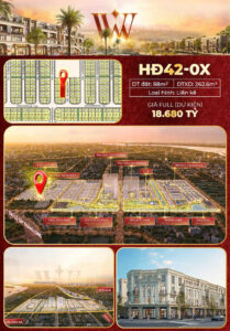 Nhà phố liền kề HĐ42-0X, phân khu Hừng Đông, Vinhomes Đan Phượng
